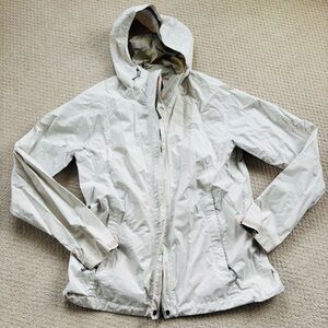 The North Face Women's ivory Hooded rain jacket